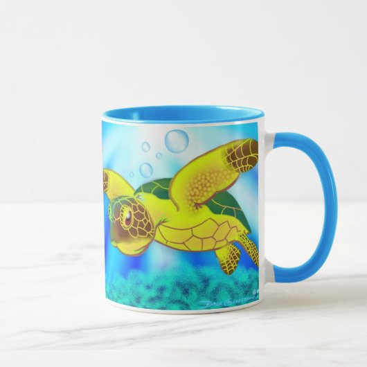 Tasse 12c de tortue de mer (Droite)