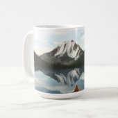 Tasse 14oz avec l'image "Macgillycuddy's Peak" (Devant gauche)