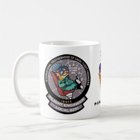 Tasse 15oz avant le vol de P-3 IBNFE (Gauche)