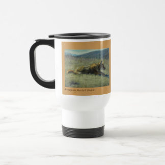 Tasse 15oz de voyage de banlieusard de coyote