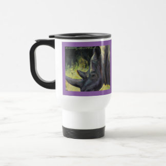 Tasse 15oz de voyage de banlieusard de rhinocéros