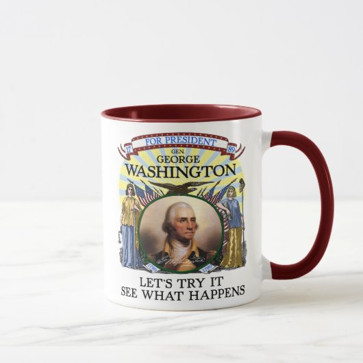 Tasse 1789 d'élection de George Washington (Droite)
