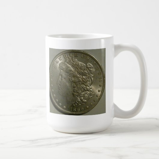 Tasse 1886 de dollar en argent de Morgan (Droite)
