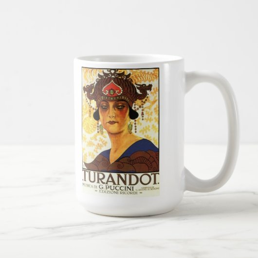 Tasse 1926 d'affiche de Puccini (Droite)