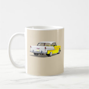 Tasse 1955 de Shoebox - jaune et blanc