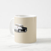 Tasse 1955 de Shoebox - noire et blanche (Devant gauche)