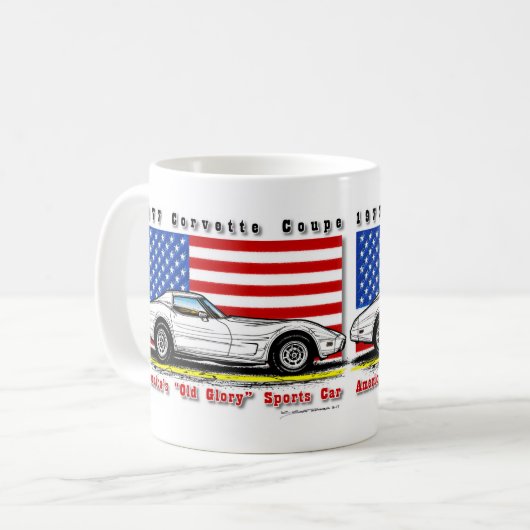 Tasse 1977 de café de Corvette (Devant gauche)