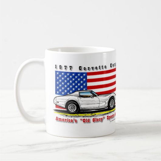 Tasse 1977 de café de Corvette (Gauche)