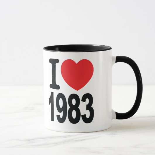 Tasse 1983 de café d'amour de la Réunion I de (Droite)