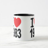 Tasse 1983 de café d'amour de la Réunion I de (Centre)