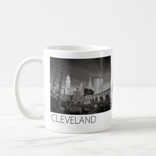 Tasse - #1 noir et blanc de Cleveland (Gauche)