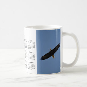 Tasse 2014 de café de calendrier d'oiseau