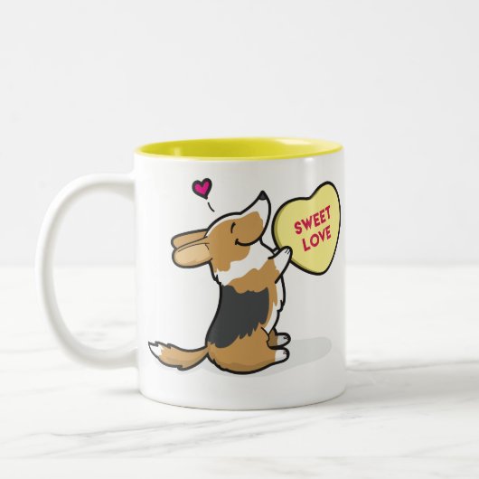 Tasse 2015 de Tri Col café de corgi du cardigan de (Gauche)