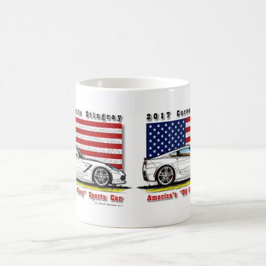 Tasse 2017 de café de coupé de Corvette (Centre)