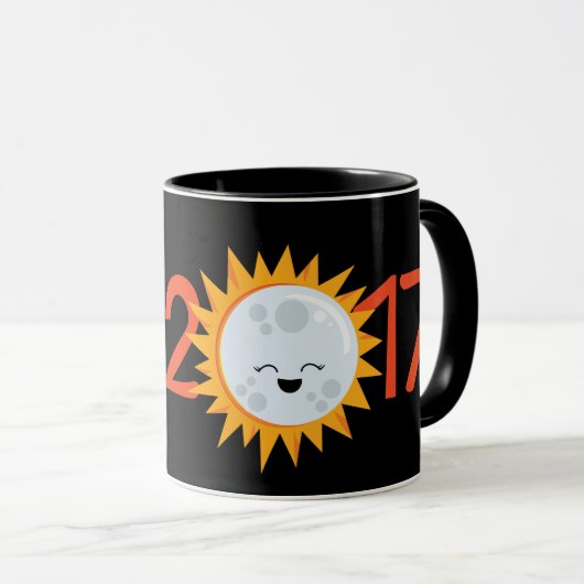 Tasse 2017 d'éclipse solaire de total de lune (Devant droit)
