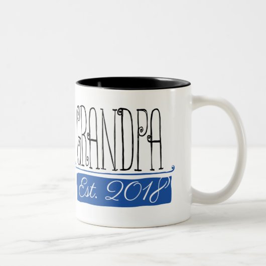 Tasse 2018 de cadeau d'est de grand-papa (Droit)