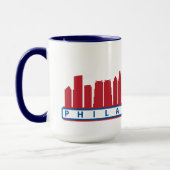 Tasse 2019 d'horizon de Philly dans blanc et bleu (Gauche)