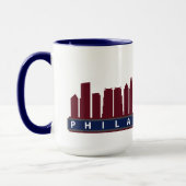 Tasse 2019 d'horizon de Philly dans le rouge foncé (Gauche)