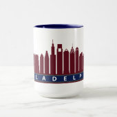 Tasse 2019 d'horizon de Philly dans le rouge foncé (Centre)