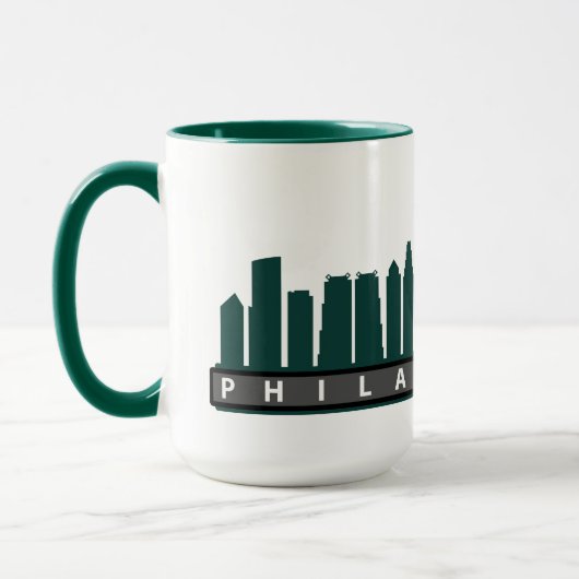 Tasse 2019 d'horizon de Philly en vert (Gauche)
