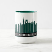 Tasse 2019 d'horizon de Philly en vert (Centre)