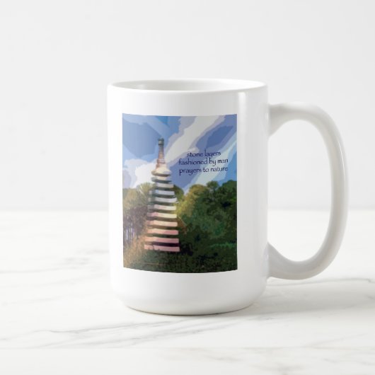 Tasse 22 - art et Haiku originaux - couches en (Droite)