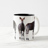 TASSE 2 COULEURS オカピのマグカップ 2 (Devant droit)