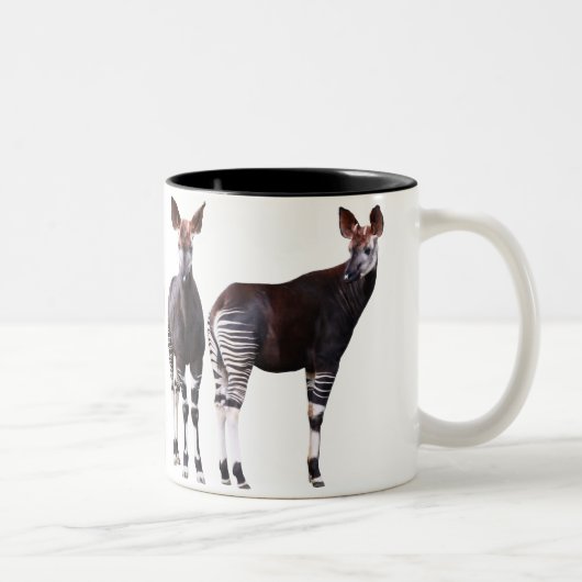 TASSE 2 COULEURS オカピのマグカップ 2 (Droit)