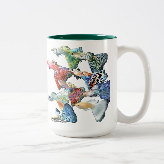 TASSE 2 COULEURS グッピー (Droit)