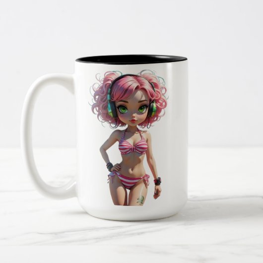 Tasse 2 Couleurs 05A Dollz par : Svace - Série 01 (Gauche)