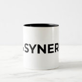 Tasse 2 Couleurs 0% Synergy Typographic Minimalist (Centre)