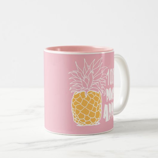 Tasse 2 Couleurs 100% ananas (Devant droit)