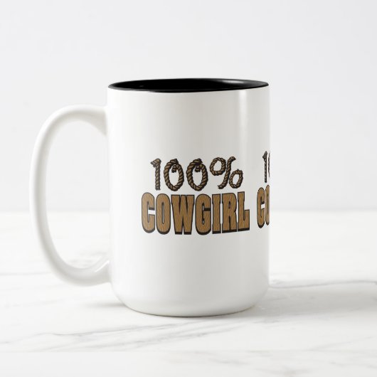 Tasse 2 Couleurs 100% Cowgirl (Gauche)