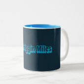 Tasse 2 Couleurs 100 Miles Friggin Ultra Running (Devant droit)