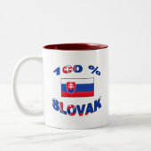 Tasse 2 Couleurs 100% slovaque (Gauche)