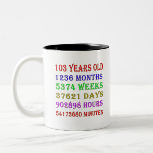 Tasse 2 Couleurs 103e anniversaire