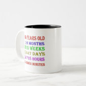 Tasse 2 Couleurs 108e anniversaire Jalons (Devant gauche)
