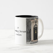 Tasse 2 Couleurs 10 Downing Street, Londres (dessin) (Devant droit)
