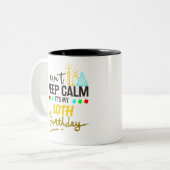 Tasse 2 Couleurs 10e anniversaire fille et garçon (Devant gauche)