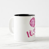 Tasse 2 Couleurs 10ème Fille d'anniversaire, cadeaux de filles (Devant gauche)