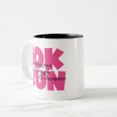 Tasse 2 Couleurs 10K Run Sport Rose (Devant gauche)