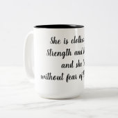 Tasse 2 Couleurs 112:7 de psaume (Devant gauche)