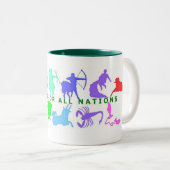 Tasse 2 Couleurs 12 signes de Noël (Devant droit)