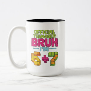 Tasse 2 Couleurs 13e anniversaire Garçons Officiel Adolescent Six S