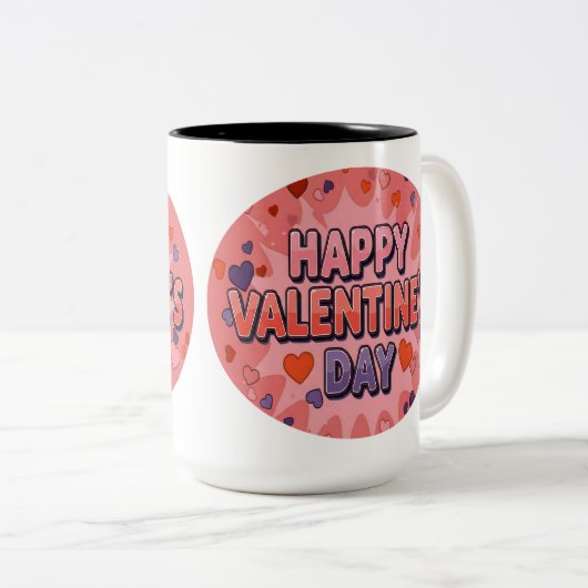 TASSE 2 COULEURS 14 FÉVRIER (Devant droit)