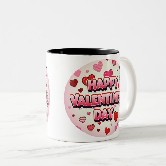 TASSE 2 COULEURS 14 FÉVRIER (Devant droit)