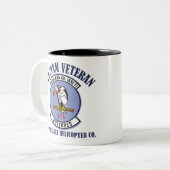 Tasse 2 Couleurs 162nd AHC - Vétéran du Vietnam (Devant gauche)