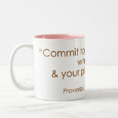 Tasse 2 Couleurs 16:3 de proverbes (Gauche)