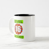 Tasse 2 Couleurs 16e anniversaire Jeu d'ordinateur (Devant gauche)