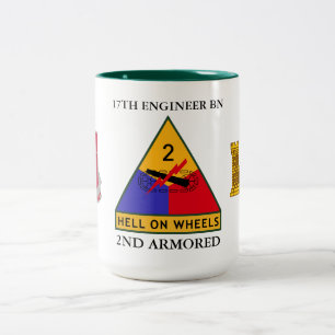 TASSE 2 COULEURS 17E BATAILLE D'INGÉNIEURS 2E ARMÉE 